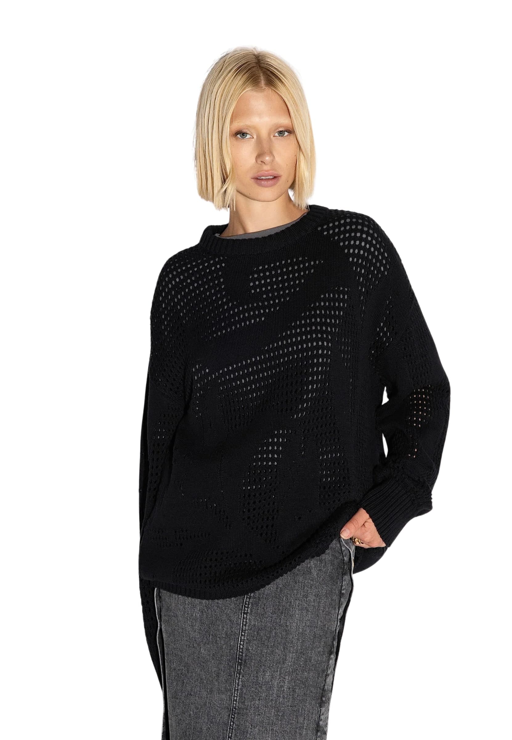 AKEP Pullover girocollo Akep in cotone e cashmere - 3