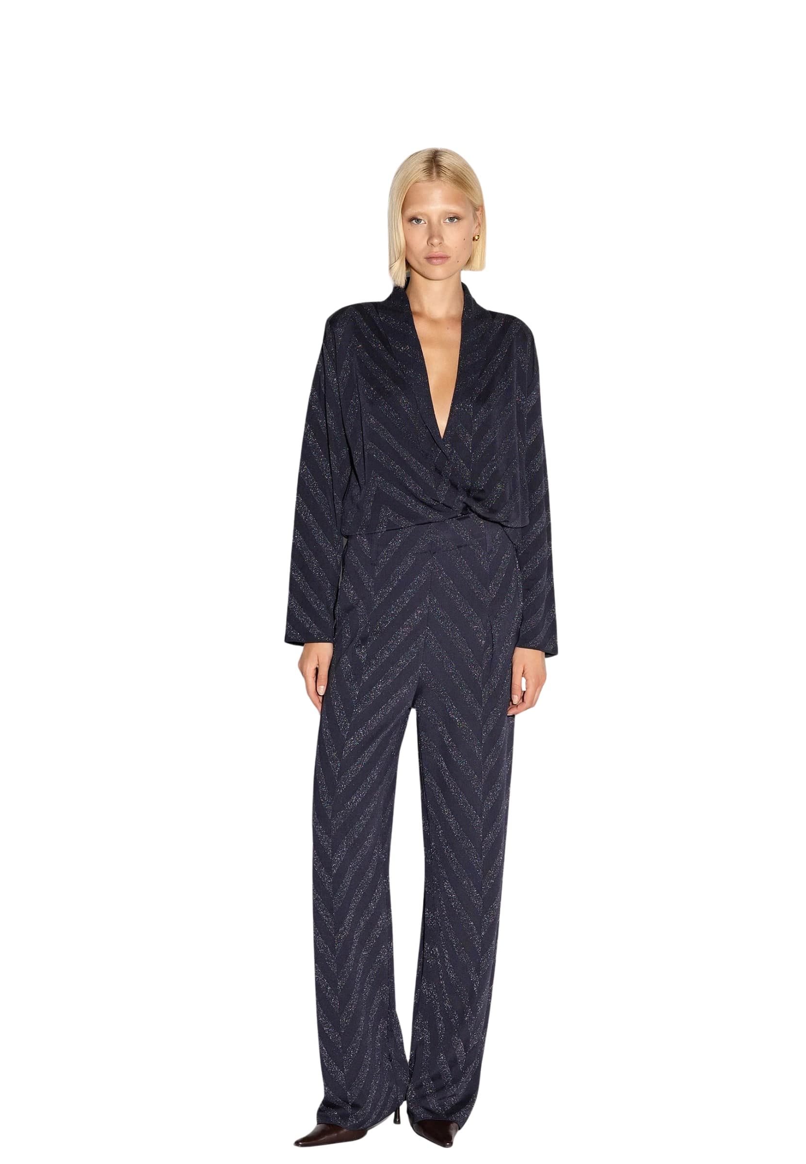 AKEP Pantalone  fluido lurex Akep - 3