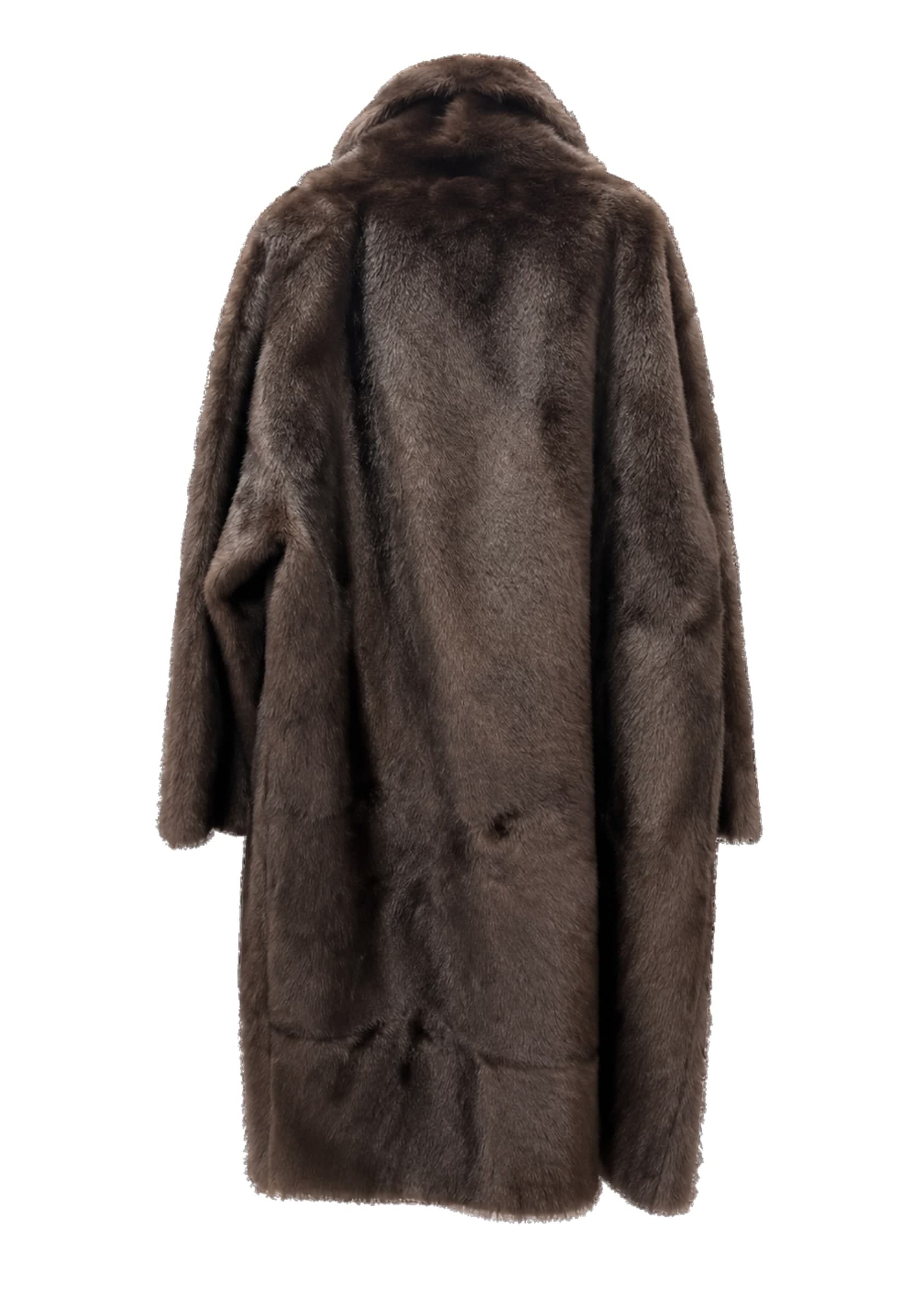 ZOE PARIS CAPPOTTO OVERSIZE DOPPIOPETTO  PELLICCIA SINTETICA - 2