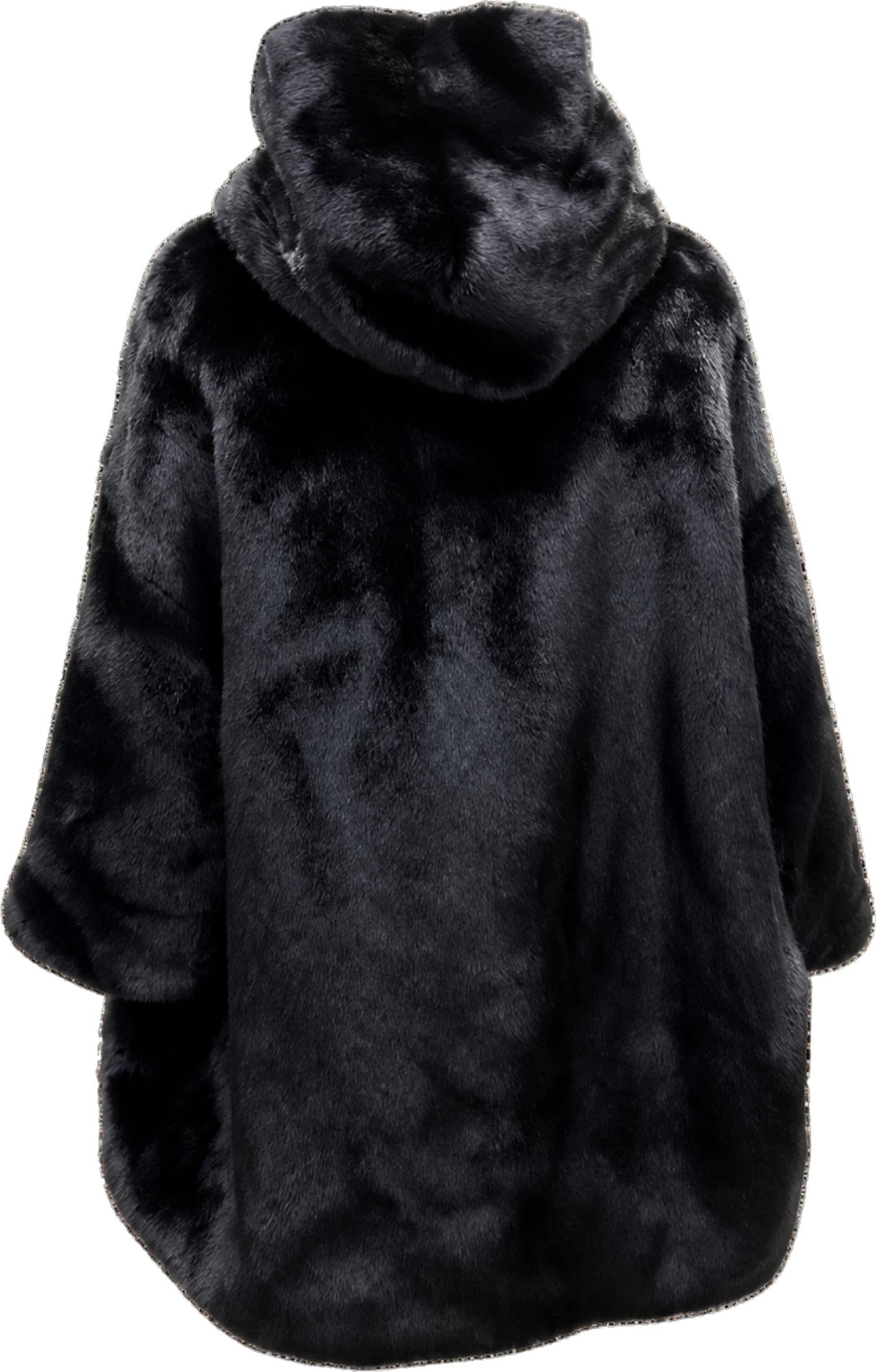 ZOE PARIS CAPPA CAPPUCCIO REVERSIBILE  NYOLN E PELLICCIA SINTETICA - 2