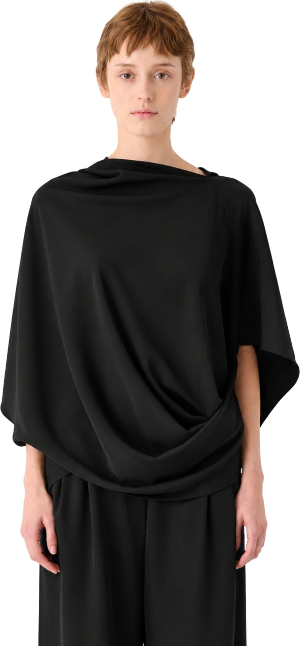 MEIMEIJ BLUSA A PALLONCINO IN CREPE - 2