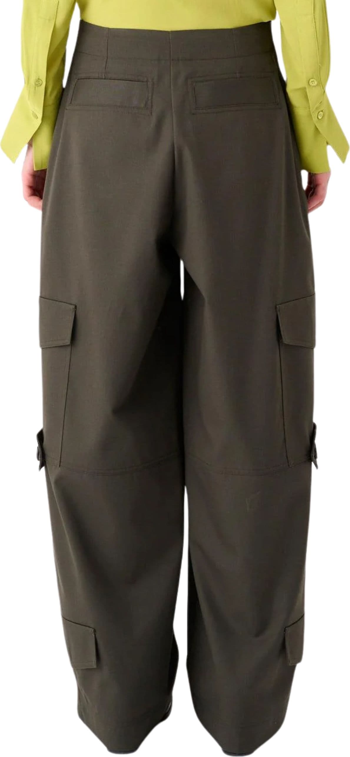 MEIMEIJ PANTALONI CARGO IN GABARDINA MISTO COTONE - 4