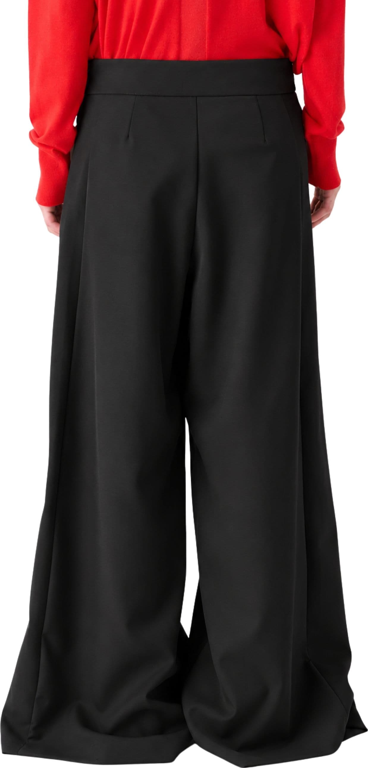 MEIMEIJ PANTALONE AMPIO IN MISTO LANA - 3