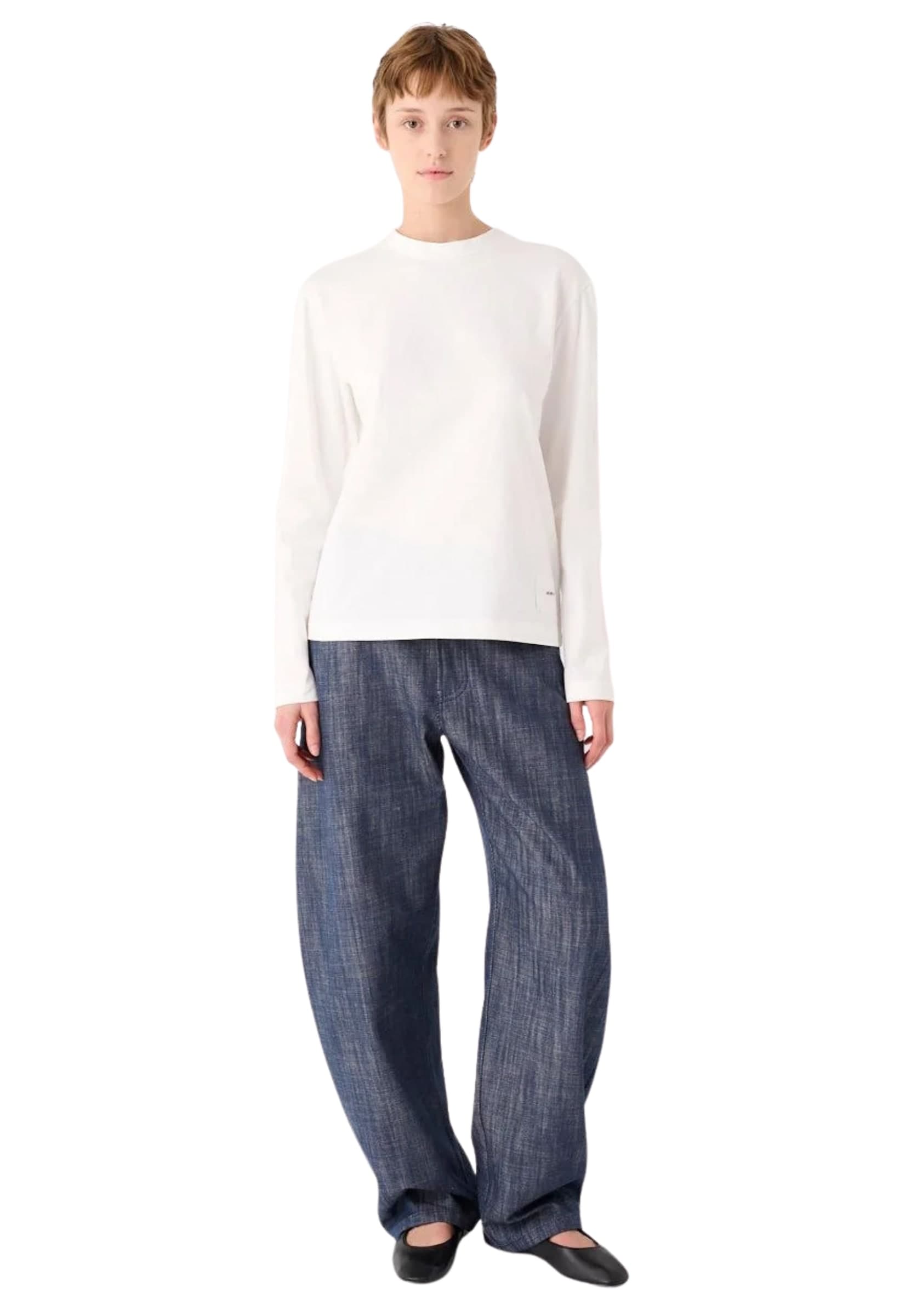 MEIMEIJ PANTALONI BARREL IN TELA JEANS - 2