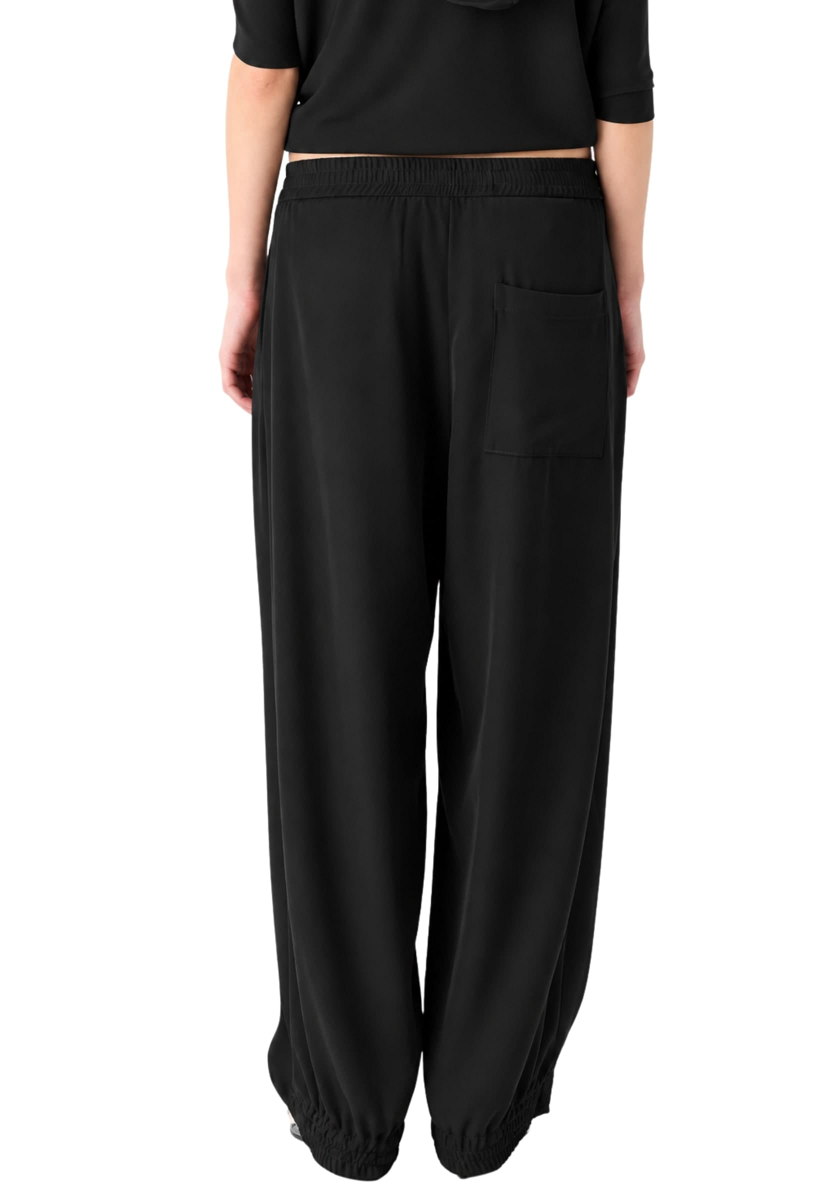 MEIMEIJ PANTALONE DI LINEA MORBIDA IN CREPE - 2