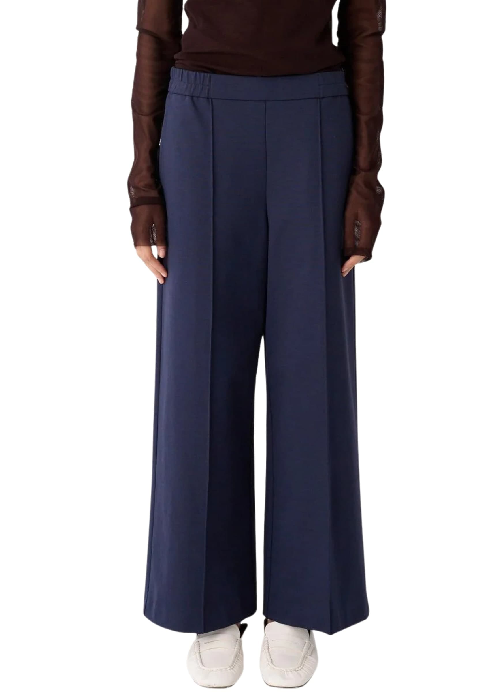 MEIMEIJ PANTALONE DI LINEA DRITTA IN TESSUTO PUNTO MILANO - 2