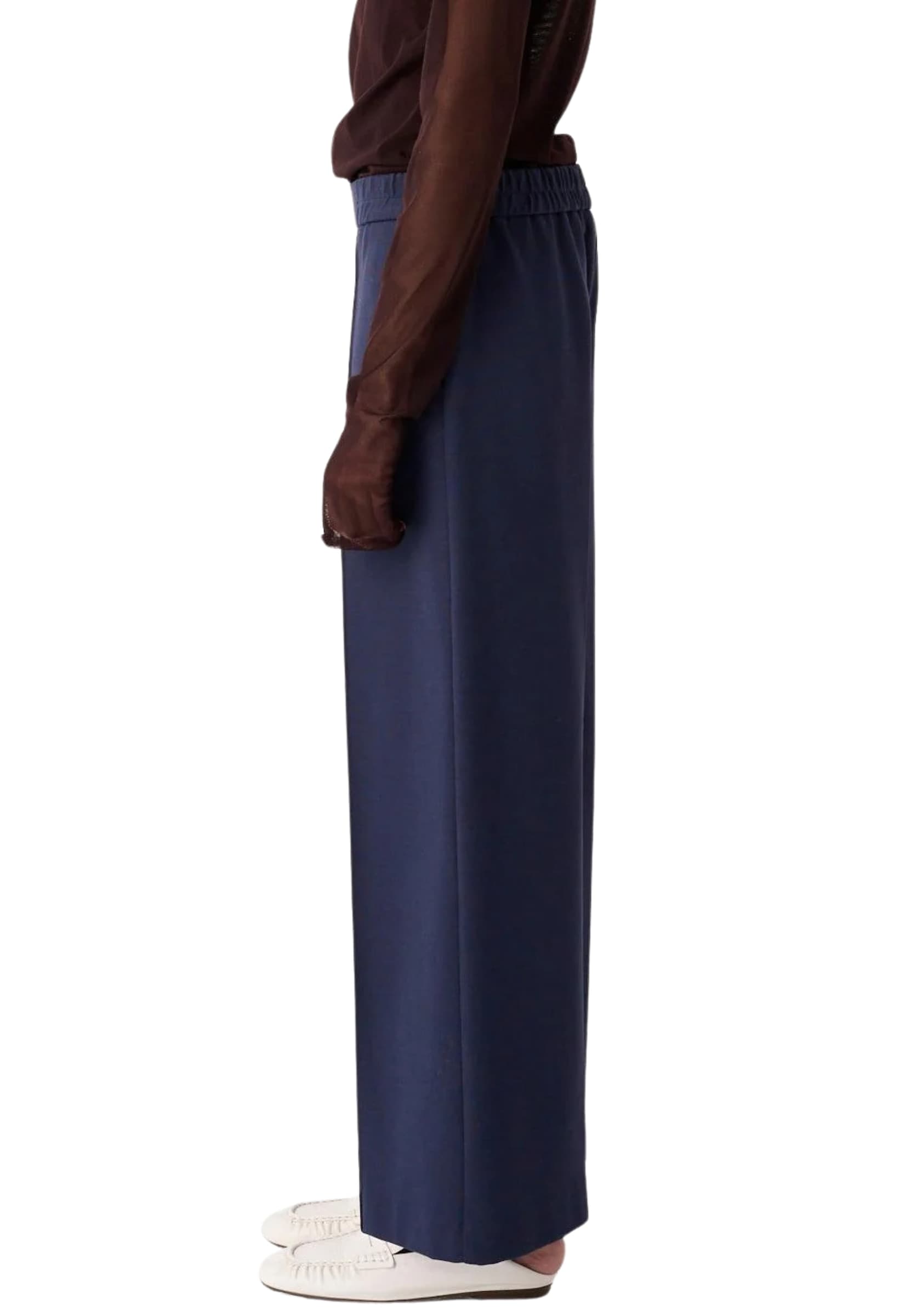 MEIMEIJ PANTALONE DI LINEA DRITTA IN TESSUTO PUNTO MILANO - 3