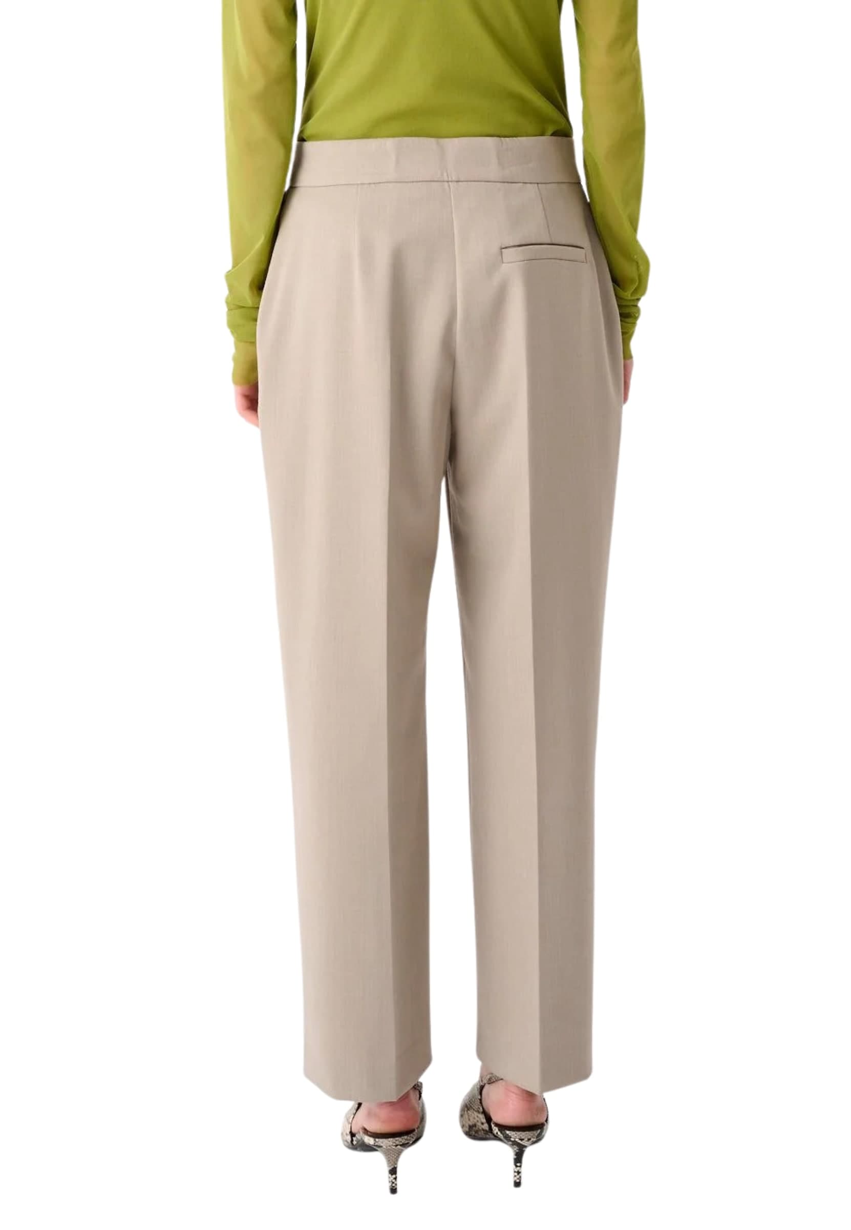 MEIMEIJ PANTALONE CLASSICO DI LINEA DRITTA IN MISTO LANA - 3