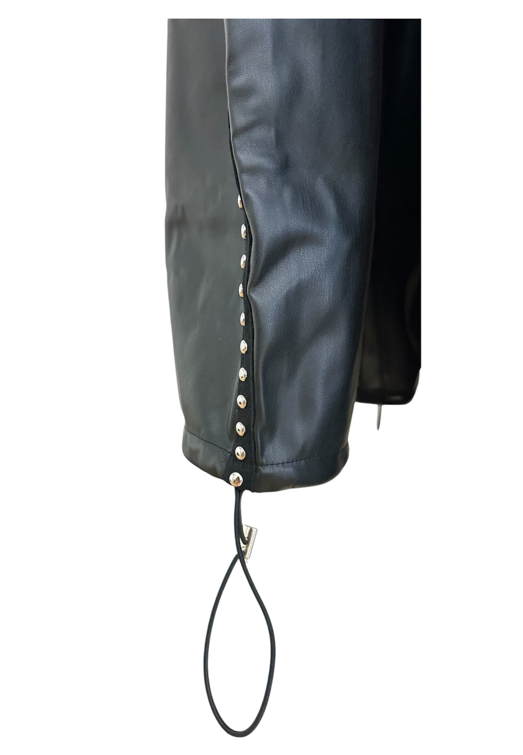 COUNTY OF MILAN Pantalone eco pelle Donna  con borchie - 2