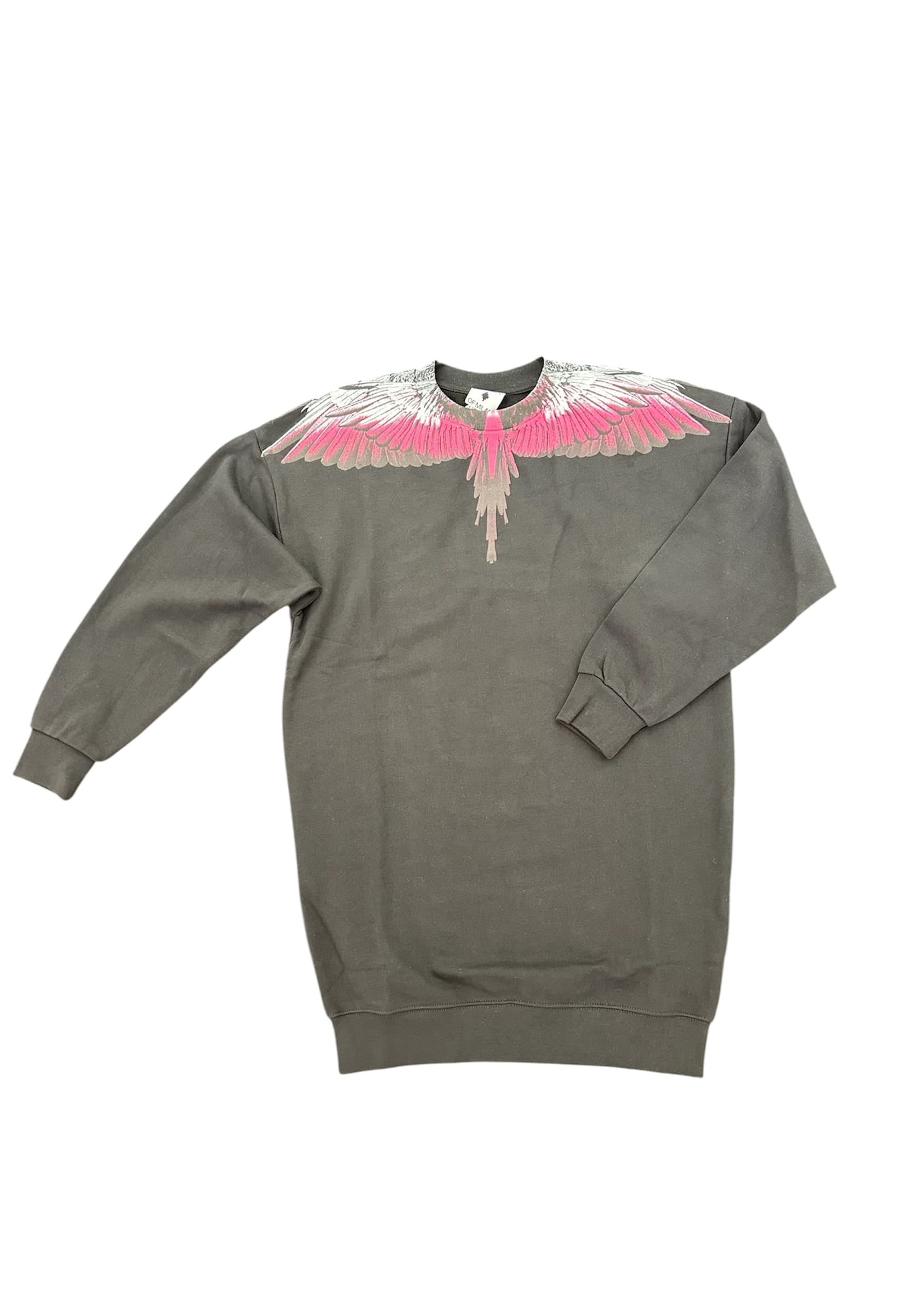 COUNTY OF MILAN Vestito corto Donna  stampa ali fucsia/bianco