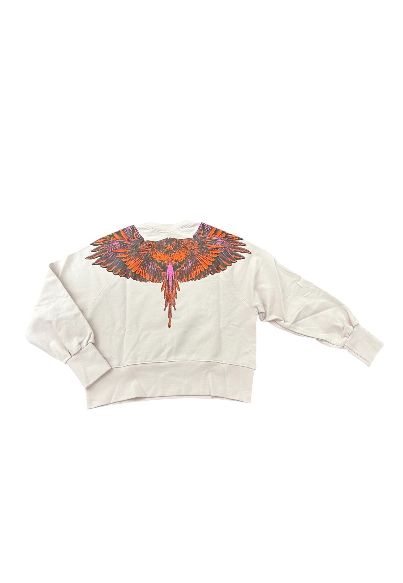 COUNTY OF MILAN Felpa crop Donna  stampa ali arancio/viola - 2