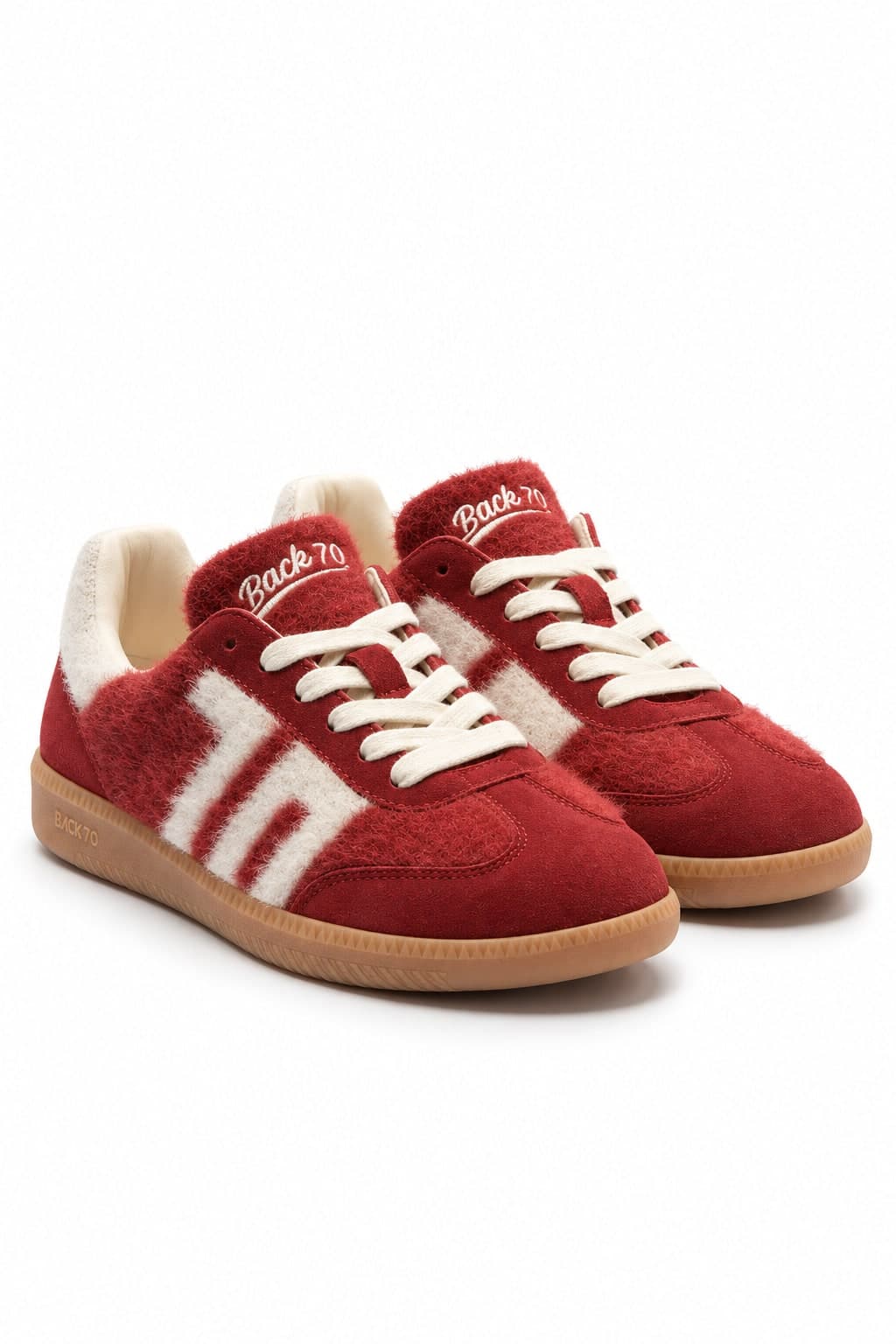 BACK70  - Sneakers - 480767 - Panna/Rosso - 2
