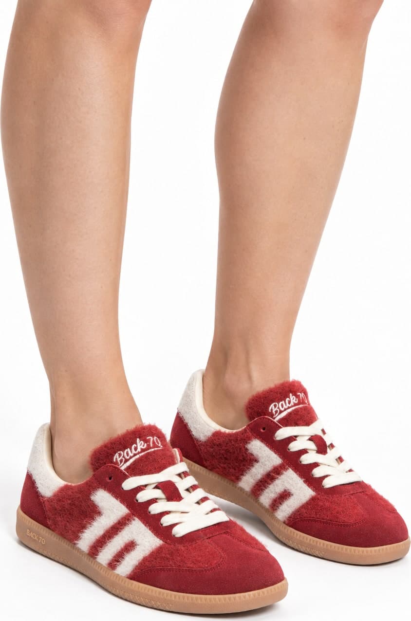BACK70  - Sneakers - 480767 - Panna/Rosso - 6