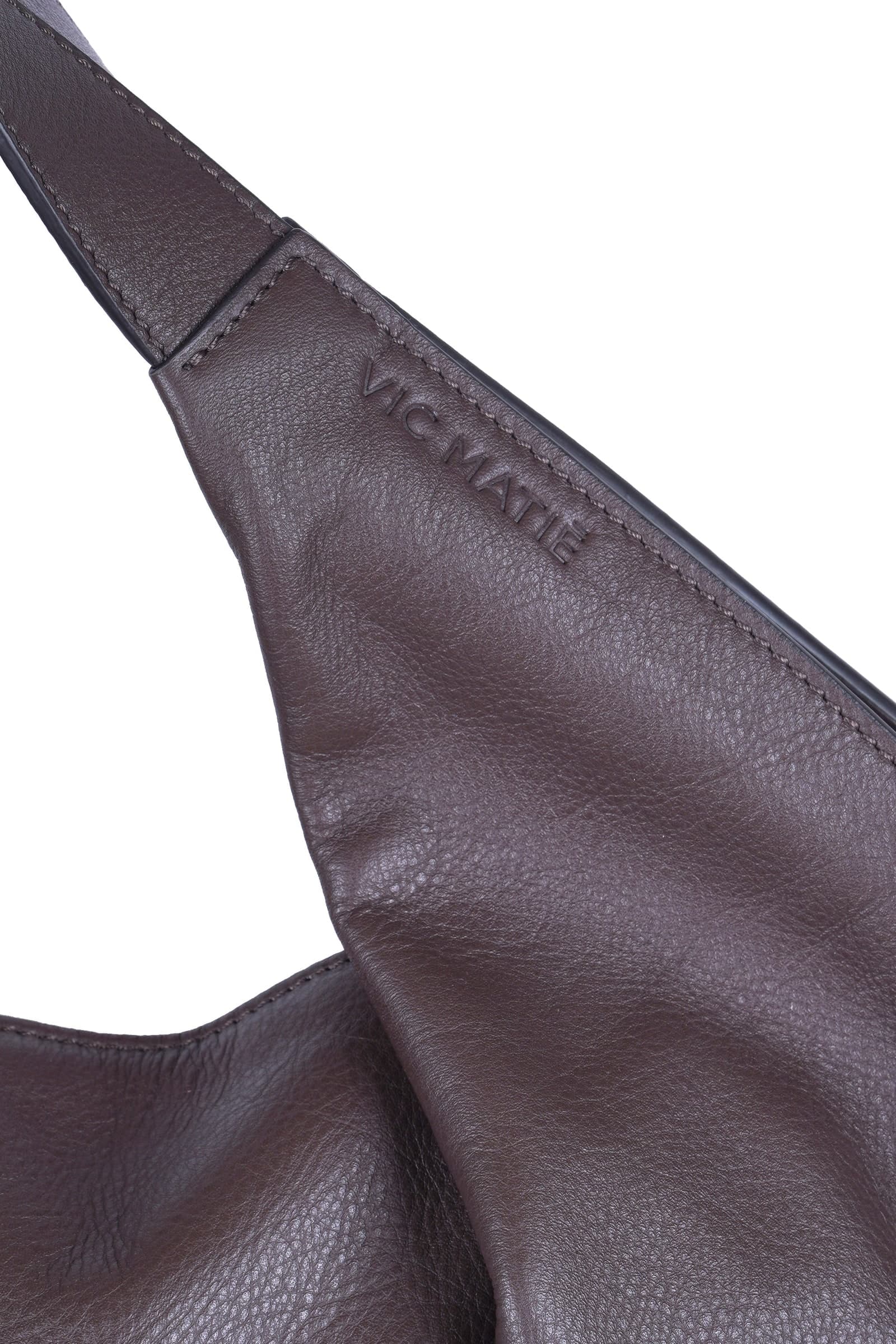 VIC MATIE Vic Matie - Borsa media - 480678 - Cioccolato - 5