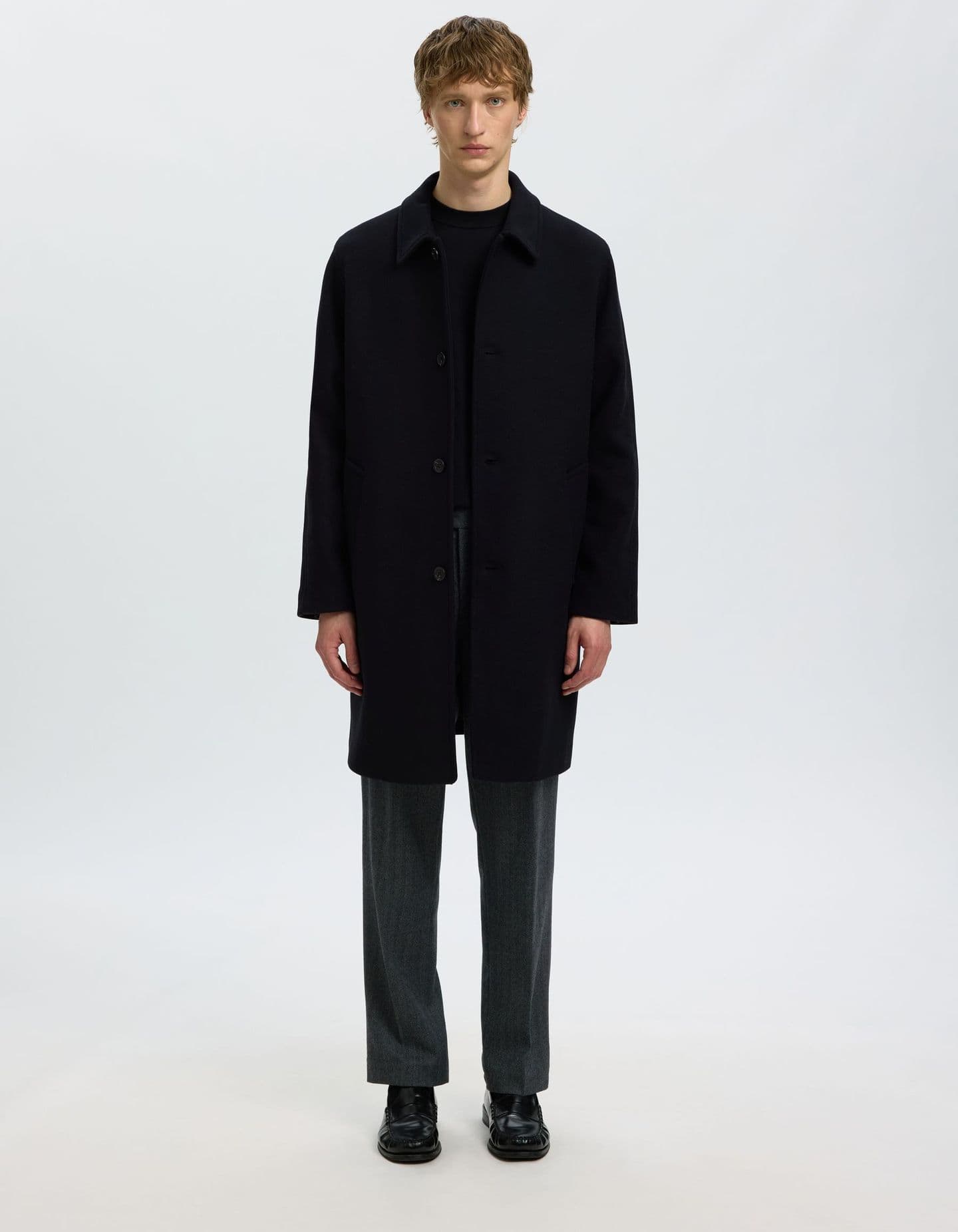 SELECTED Cappotto Uomo Selected RONNIE WOOL BLEND CAR - 2