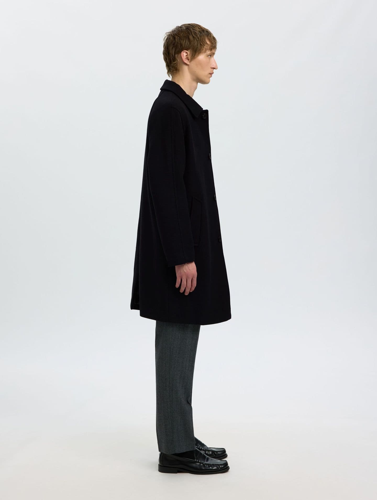 SELECTED Cappotto Uomo Selected RONNIE WOOL BLEND CAR - 4