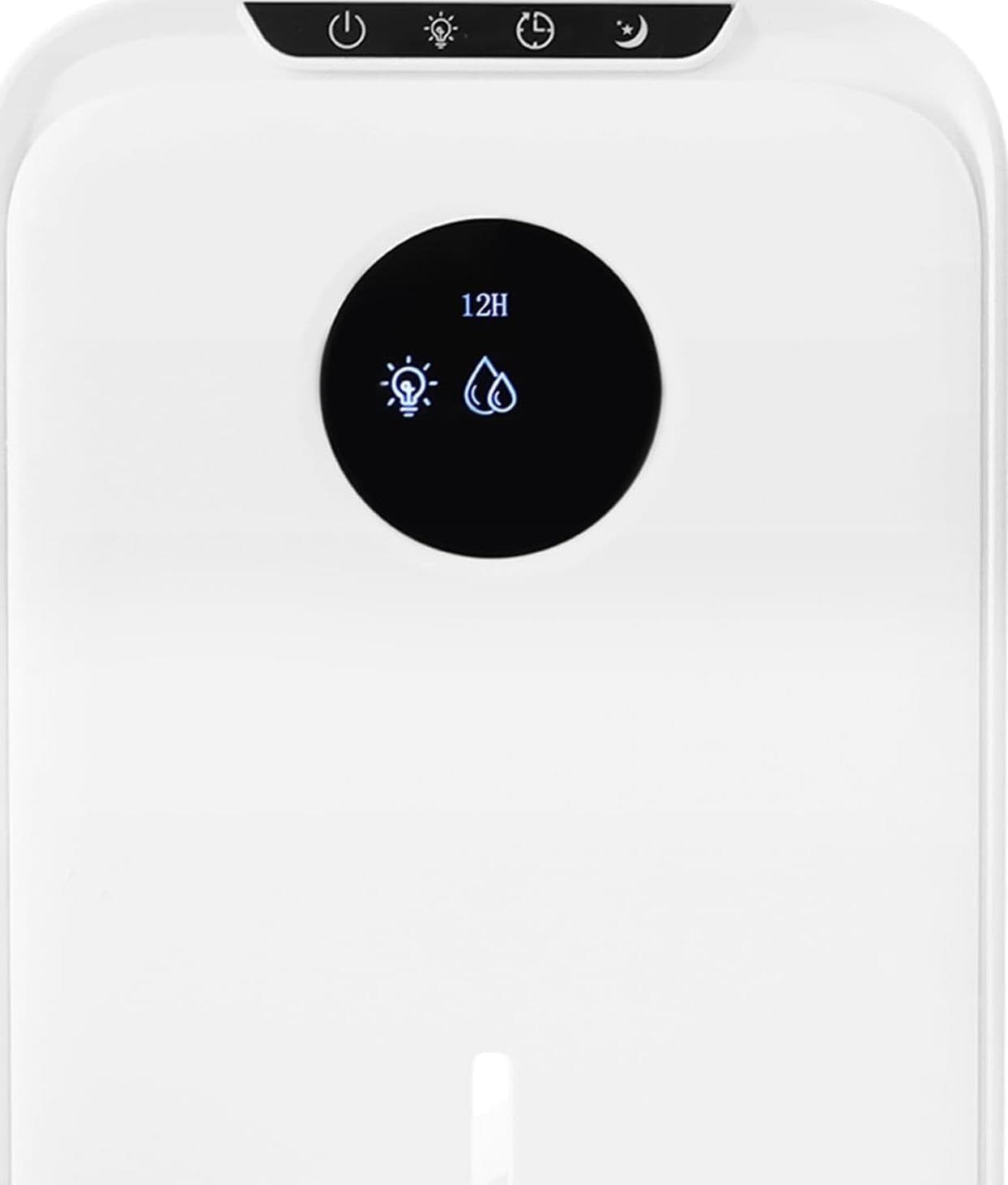 Deumidificatore 2,5L 40W 350ml/24h 25m² LED 7 Colori Timer Sleep Scarico Bian - 2