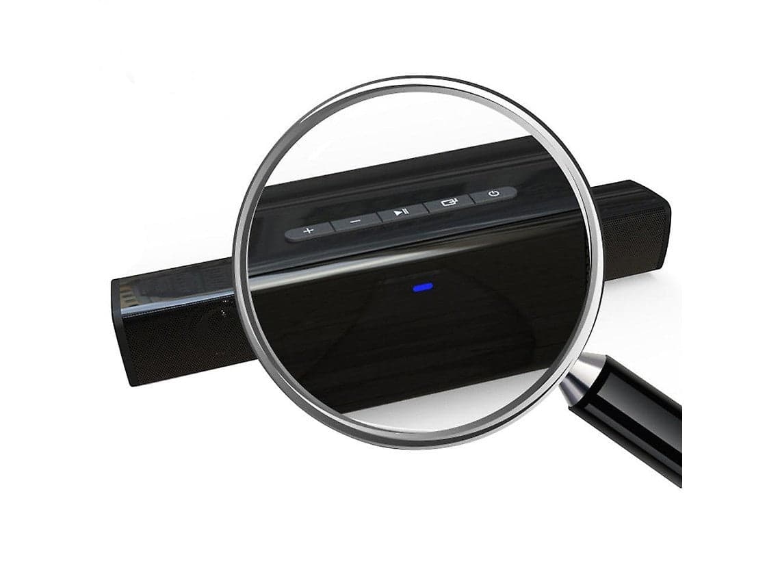 Soundbar 2.0 BS-28A Bluetooth 4.2 USB AUX MicroSD Radio FM Batteria 2000mAh Nero - 4