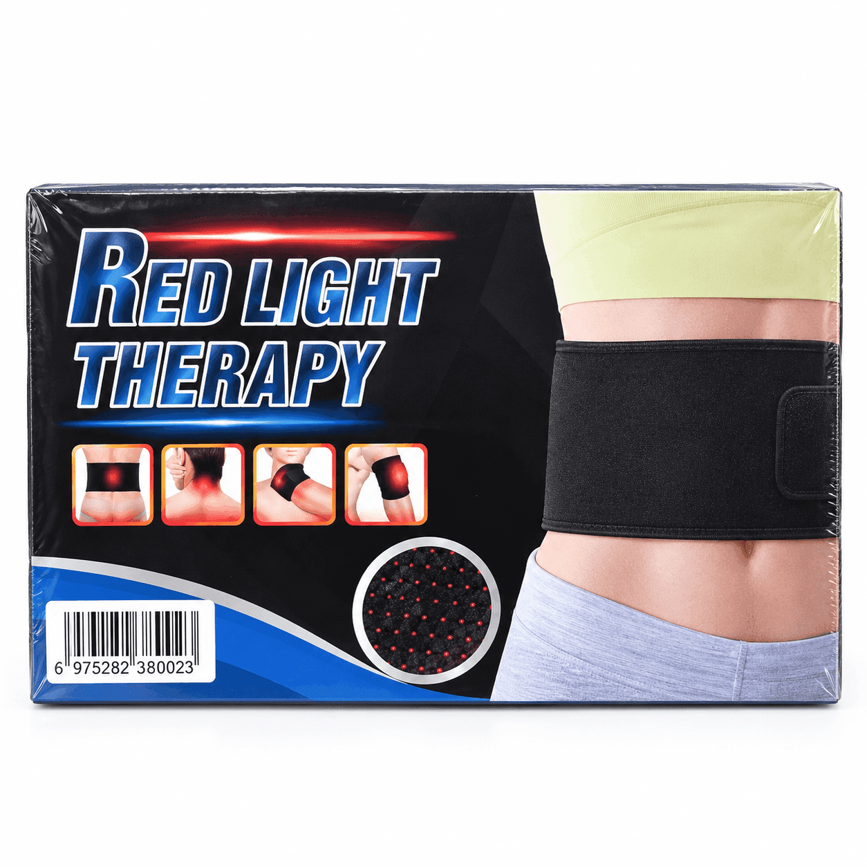 Fascia Red Light Therapy Infrarossi Portatile Addome Gambe Schiena Relax LED NIR - 2