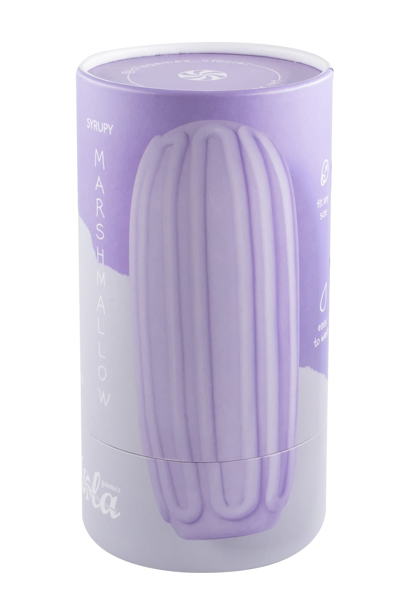 Masturbatore uomo Lola Games Marshmallow Maxi Syrupy Purple 13,7 cm TPE - 3