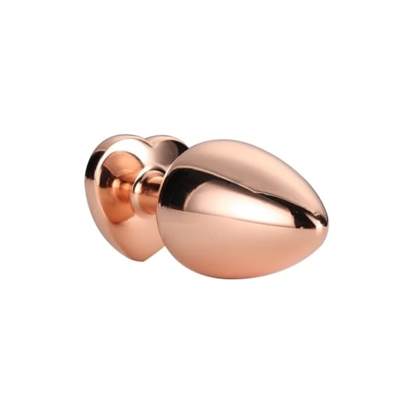Plug anale Dream Toys Gleaming Love Rose Gold S 7,1 cm Ø 2,7 cm alluminio - 5