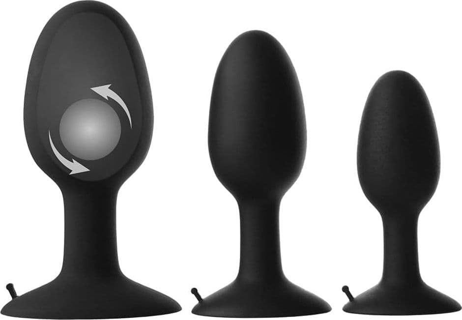 Plug anale Prowler RED Weighted Large 12,7 cm Ø 5,7 cm silicone con sfera oscillante - 3