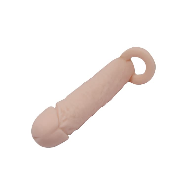 Guaina pene Pretty Love Penis Sleeve Medium 16 cm Ø 3,8 cm TPE naturale - 6