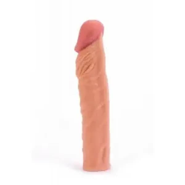Guaina pene Lovetoy Pleasure X-Tender Add 5 cm 19,5 cm Ø 4 cm TPE realistica - 5