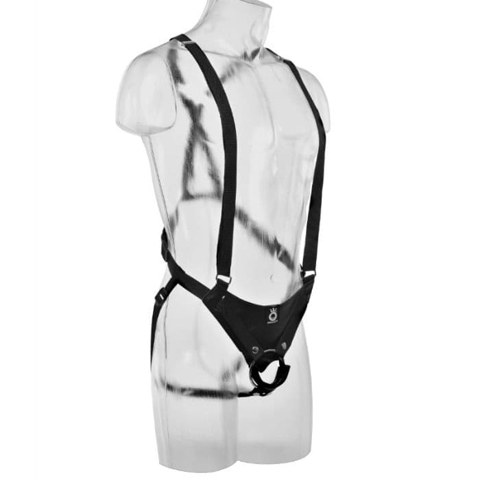 Strap-on Extreme XXXL King Cock Hollow Suspender 30,5 cm Ø 5,6 cm cavo con harness a bretelle - 5