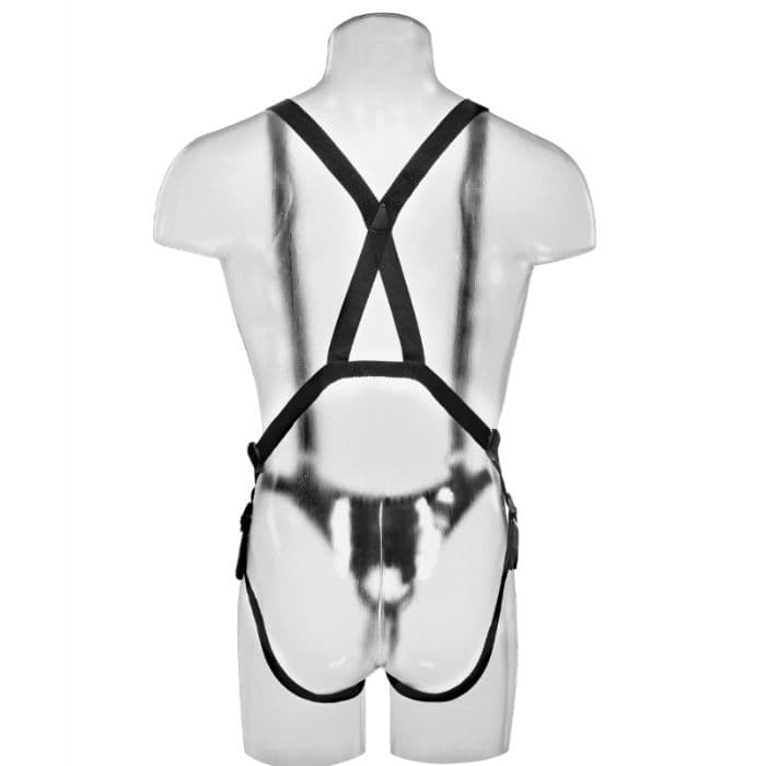 Strap-on Extreme XXXL King Cock Hollow Suspender 30,5 cm Ø 5,6 cm cavo con harness a bretelle - 6