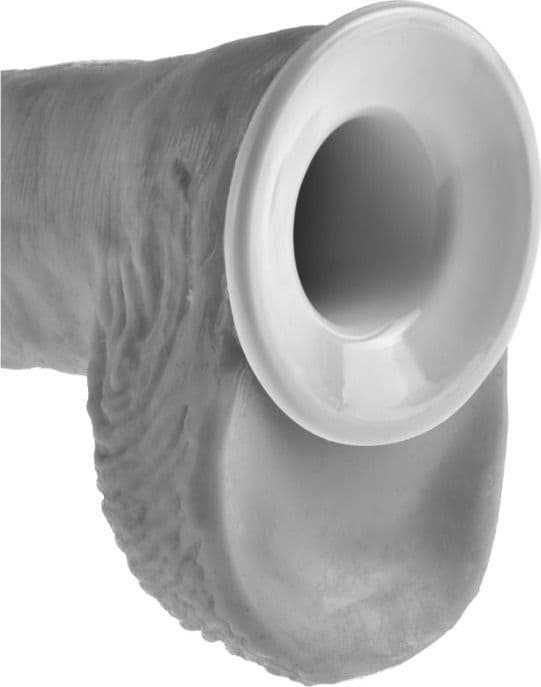 Strap-on Extreme XXXL King Cock Two Cocks One Hole Hollow 27,9 cm cavo con harness nero - 8