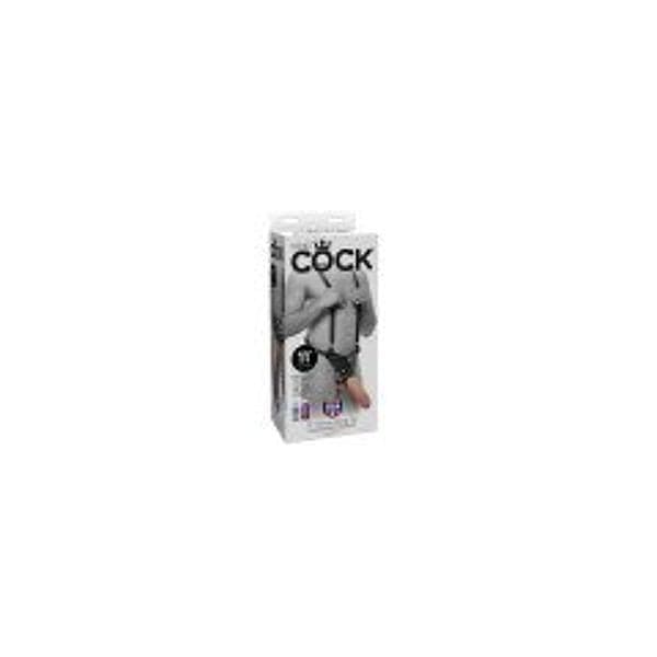 Strap-on King Extreme XXXL Cock Hollow Suspender 27,9 cm Ø 5,6 cm cavo con harness regolabile - 2