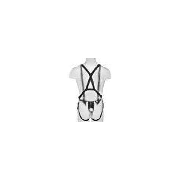Strap-on King Extreme XXXL Cock Hollow Suspender 27,9 cm Ø 5,6 cm cavo con harness regolabile - 5