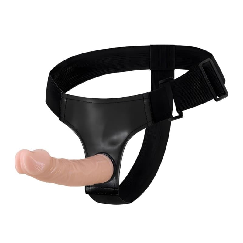 Strap-On Baile Jessica Super Belt Dildo Realistico 19 cm Ø 4 cm Harness Regolabile - 5