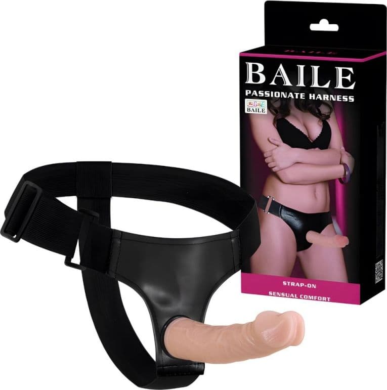Strap-On Baile Jessica Super Belt Dildo Realistico 19 cm Ø 4 cm Harness Regolabile - 6