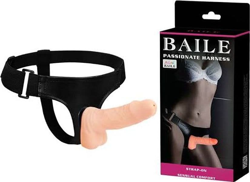 Strap-On Baile Jessica Dildo Realistico 14,5 cm Ø 3,2 cm Harness Regolabile BW-022018 - 5