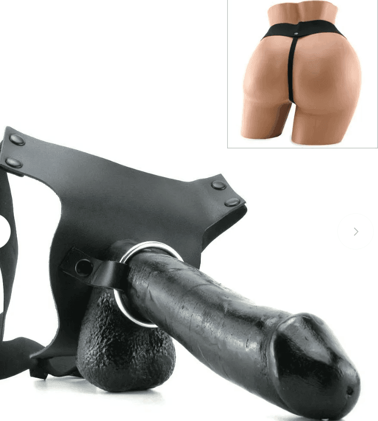 Strap-On Cavo Pipedream Big Daddy Hollow 25,5 cm Ø 5 cm Harness Regolabile PD3941-23 - 2