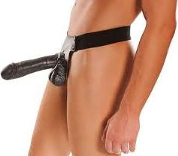 Strap-On Cavo Pipedream Big Daddy Hollow 25,5 cm Ø 5 cm Harness Regolabile PD3941-23 - 5