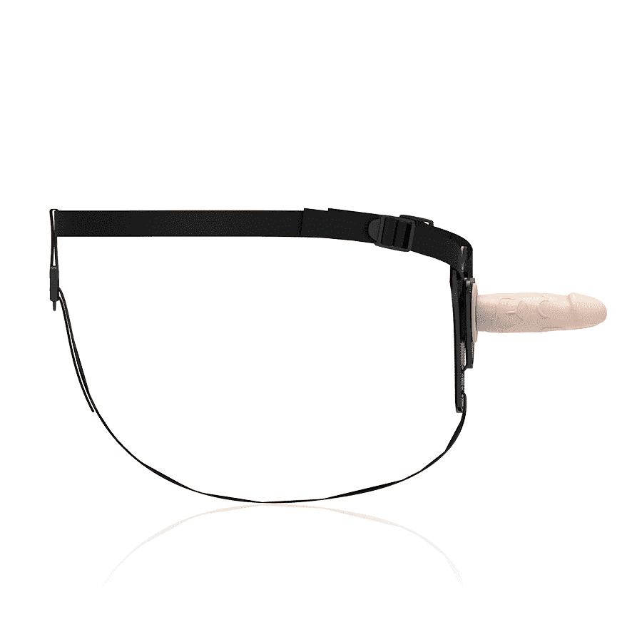 Strap-On Fetish Submissive Silicone Realistico 16 cm Inseribile 12,5 cm Harness Regolabile D-221306 - 5