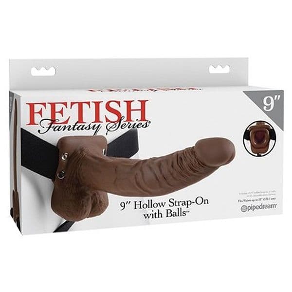 Strap-On Cavo Pipedream Fetish Fantasy 24 cm Ø 4,6 cm con Testicoli Harness Regolabile PD3374-29 - 6