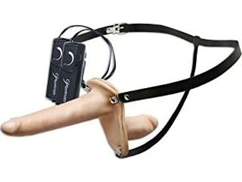 Strap-On Vibrante Pipedream Super Penetrix 15 cm + Plug 10 cm Doppio Controllo PD3351-20 - 6