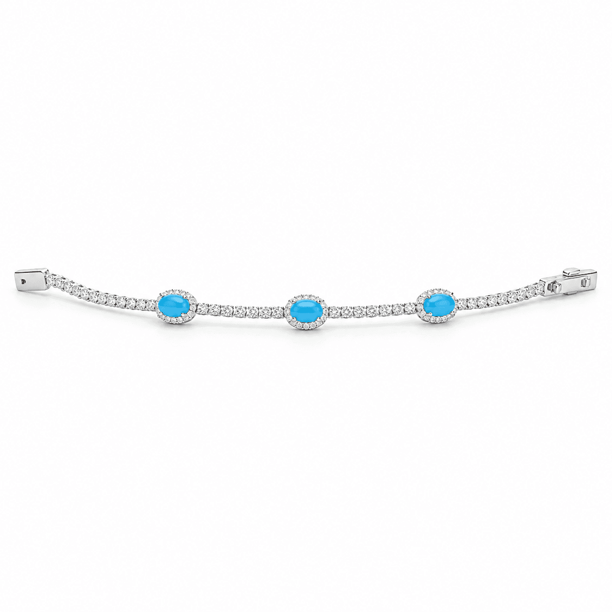 Alba Bijoux – Bracciale Tennis Azzurra - 3