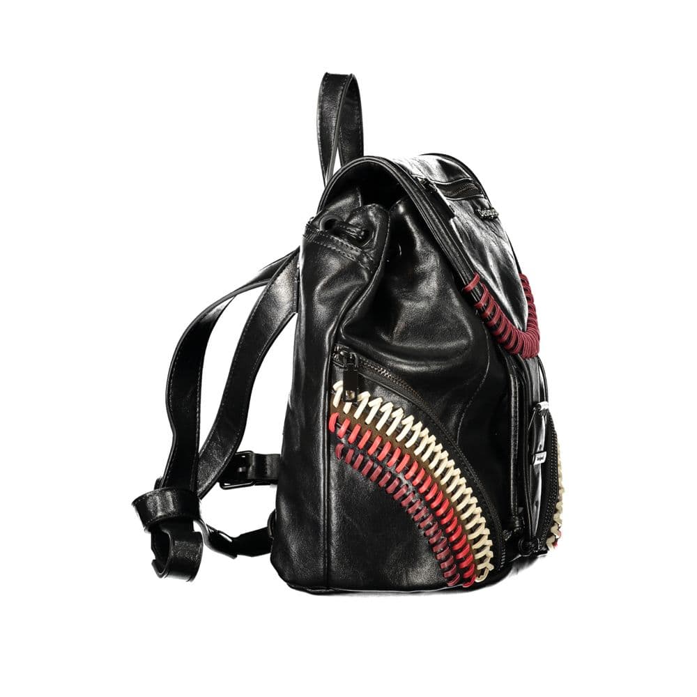 Desigual Black Polyurethane Women's Backpack - 3