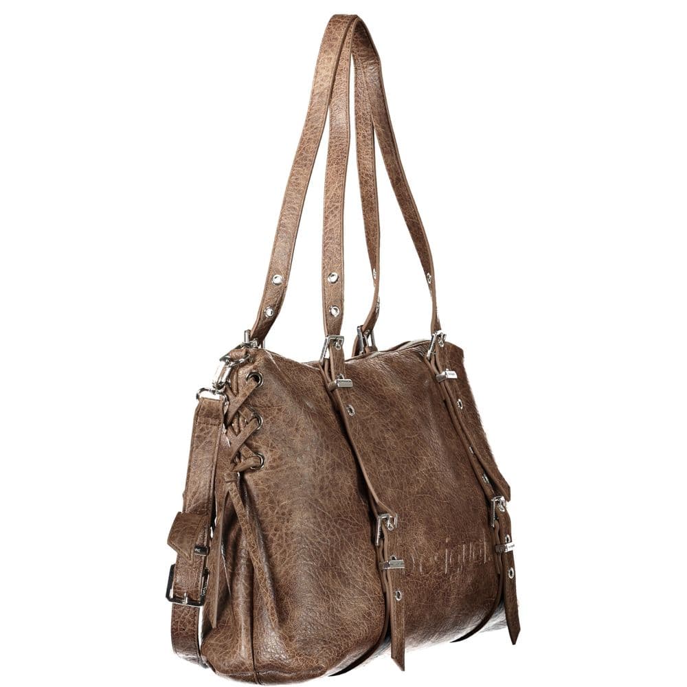 Desigual Brown Polyurethane Womens Bag - 3
