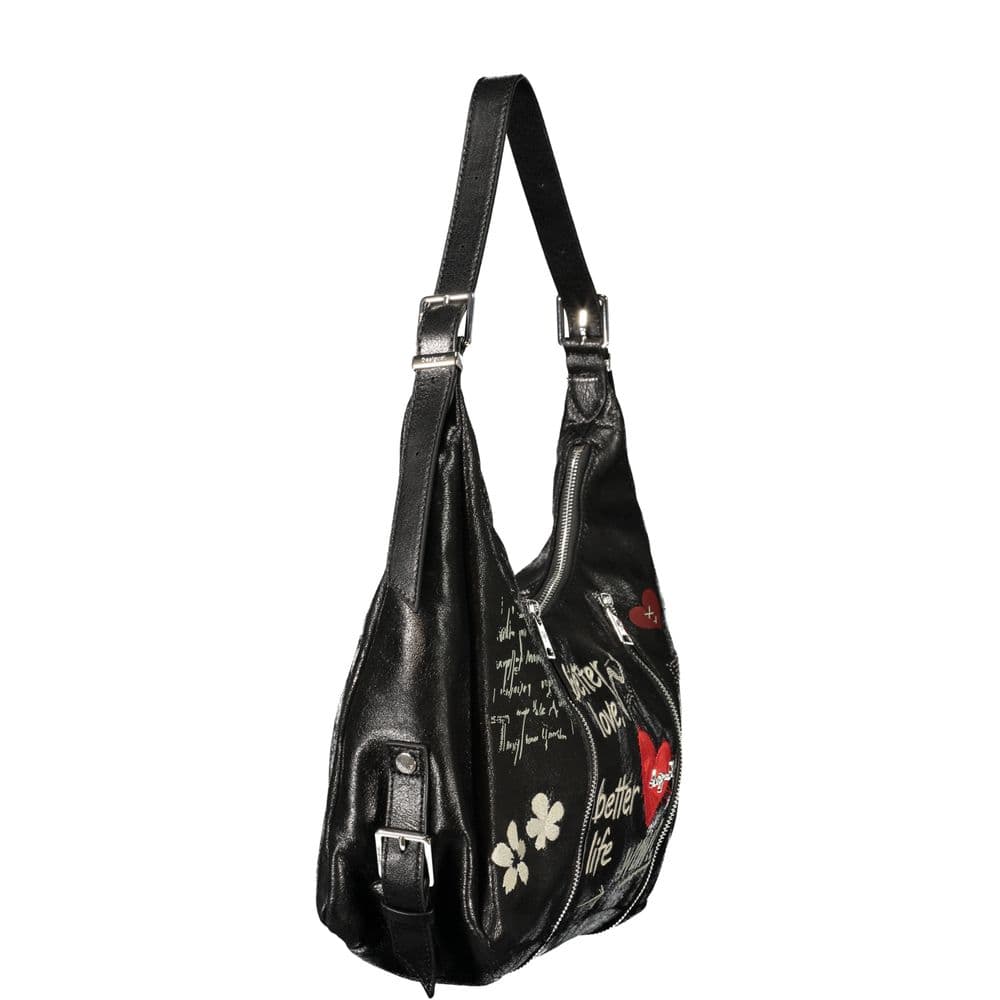 Desigual Nero Poliuretano Donna Bag - 3