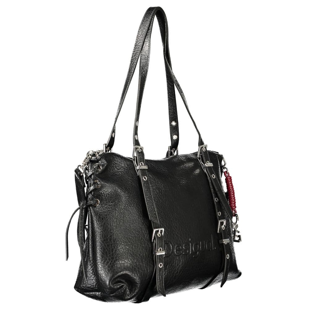 Desigual Black Polyurethane Women Bag - 3