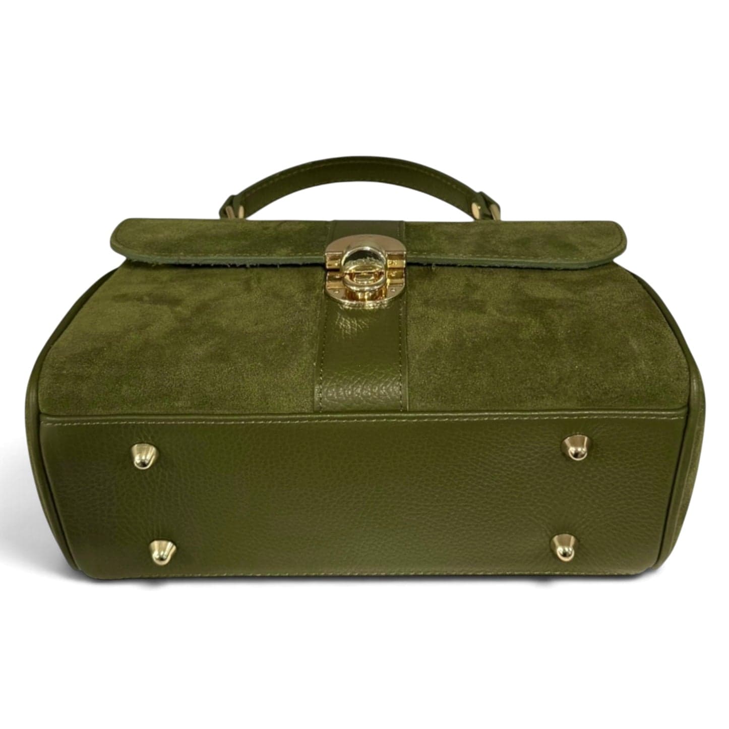 Modarno Borsa donna a mano/tracolla in Camoscio vera pelle 26x12x16 cm - 11