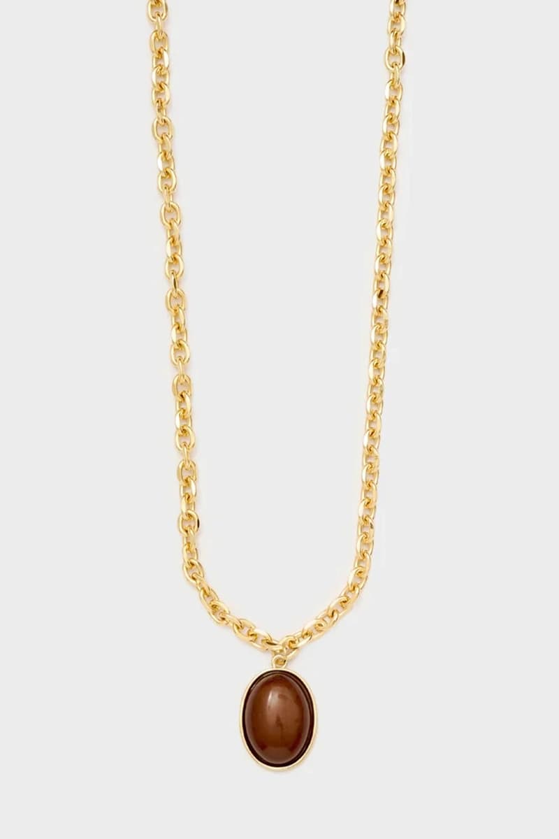 Collana Cleo lunga con pietra pendente | NALÌ - 3