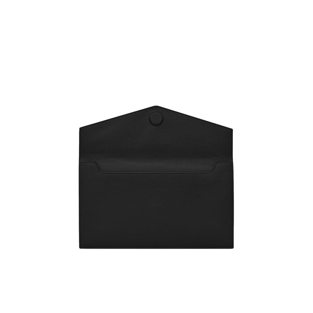 Saint Laurent Black Leather Clutch Bag - 3