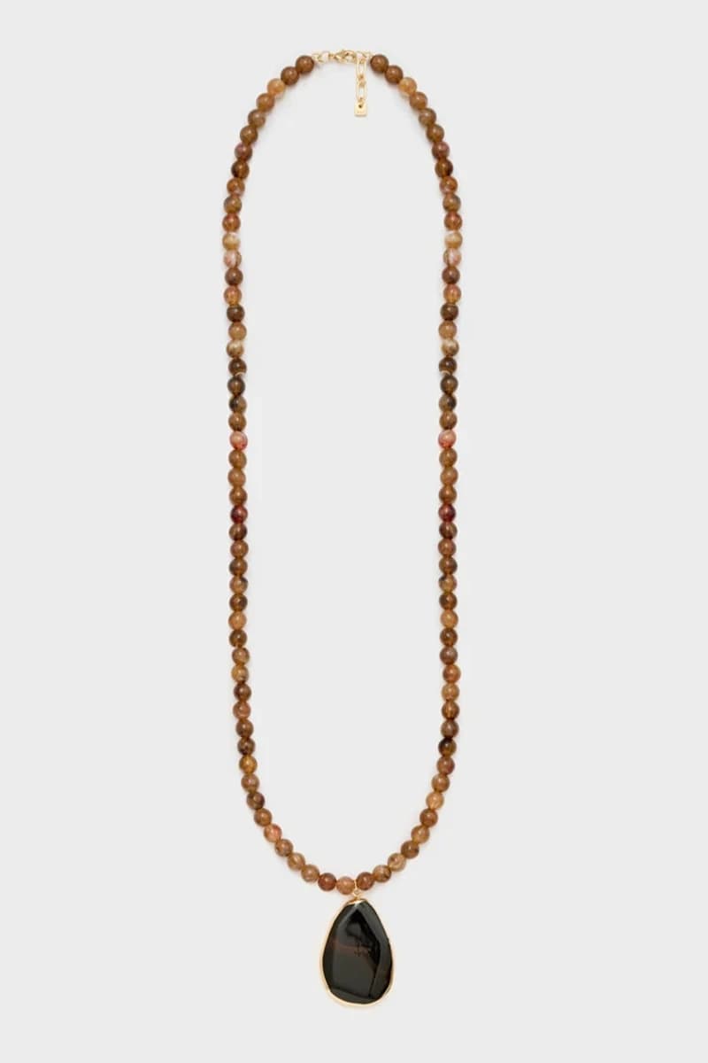 Collana Samira lunga con pendente naturale | NALÌ - 2